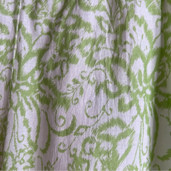 Chadwick’s of Boston Blue Green White Ikat Printed Floral Maxi Skirt. Size M. - Picture 9 of 12